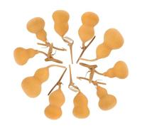 MUCKLILY 10 Piezas de Adornos de Calabaza Mini Naturales 4-6 Cm, Decoración Artesanal para Hogar y Oficina, Manualidades Calabazas, Estilo Aleatorio, Decoración Ligera para Fiestas