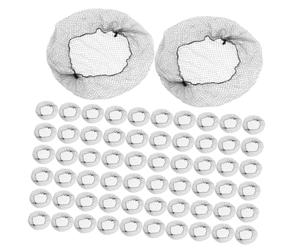 MUCKLILY 100 piezas Unidades Redes de Pelo Invisibles Malla Suave para Moños Mujeres Cocineras Bodas Fiestas Actuaciones