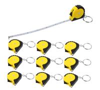 MUCKLILY 12 Piezas Cinta de acero pequeño pequeña cinta métrica retráctil portátil flexible medidas metro sastre para mini cinta mini llavero métrica Pequeña cinta de medición AbS