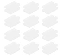 MUCKLILY 12 Piezas Funda Protectora para Radiador Accesorios de Radiador de Plástico Blanco Antivibración Instalación Fácil para Uso Interior en Invierno