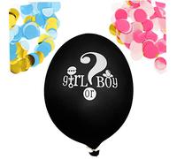 MUCKLILY 1Juego Globos Revelación de Género para Fiesta de Shower Decoraciones Niña Accesorios de Pastel de Adivinanzas