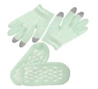 MUCKLILY 1Juego Guantes y Calcetines Hidratantes de Gel Manos y Pies Secos Transpirables Reutilizables Cuidado Domésticas