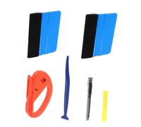 MUCKLILY 1juego Kit De Herramientas Para Aplicación De Película Para Ventanas De Coche Incluye Raspadores De Fieltro y Cuchillas Prácticas Herramientas Portátiles Para Instalación De