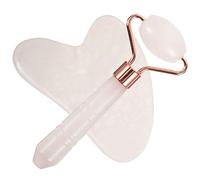 MUCKLILY 1juego Masajeador Facial De Rodillo y Gua De Jade Herramienta De y Cuidado Relajación y Tonificación