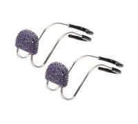 MUCKLILY 1par Ganchos De Silla De Auto Decorativos Rhinestones Soporte Para Bolsos y Ropa Ganchos De Cabecera Para Vehículos