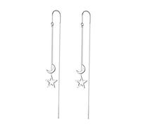 MUCKLILY 1Par Pendientes para Mujeres Aretes Largos de Threader Elegantes para Atuendos y Peinados