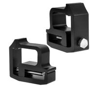 MUCKLILY 2 Abrazaderas de Montaje para Tapas de Riel de Caja de Camioneta Robustas Negras 2 Piezas Soporte Seguro para Portaequipajes y Carpas de Camping Compatibles Varios Modelos de