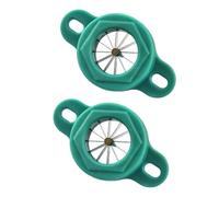 MUCKLILY 2 Cortadores de Cebolla Verde de Acero Inoxidable Rallador Portátil para Cebolletas Picadora Multifuncional para Cocina Doméstica Adecuado para Ensaladas y Salteados 2 Piezas