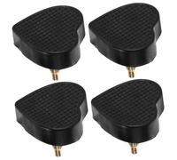 MUCKLILY 2 Pares de Puntas de Tacón Alto Negro en Forma de Corazón, Pasadores Prácticos y Útiles de Pvc para Reparación Sencilla de Zapatos de Mujer