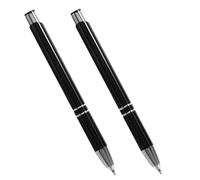 MUCKLILY 2 Piezas Bolígrafo Metálico con Punta Iluminada LED para Escribir Fluido y Tinta Reemplazable, Diseño Minimalista Adecuado para Lectura y Escritura en Hogares y Entornos Oscuros