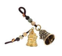 MUCKLILY 2 piezas Colgante Campana Vintage Chino Llavero Retro Encanto para Bolso Mochila Decoración Clave Accesorios