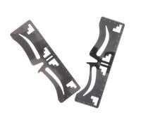 MUCKLILY 2 piezas Plantillas para Cejas Metálicas Unidades Regla Medidora de Cejas con Diseño Equilibrado y Proporción Herramienta Flexible Práctico para Principiantes y Profesionales