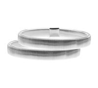 MUCKLILY 2 piezas Pulseras de Brazo Metálicas Ajustables para Hombre Soporte Antideslizante para Mangas de Camisa Ligas Elásticas Resistentes para Bartender y Diario Plateadas