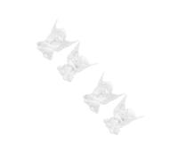 MUCKLILY 2 Series Figuritas De Ángel De Resina Blanca Decoración para Hogar Oficina Y Jardín Textura 2 Piezas*2