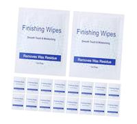 MUCKLILY 20 Piezas Toallitas para Limpieza de Cera Paquete Individual Eliminan Residuos de Aceite Profesional y Doméstico Prácticas para Depilación y Cuidado