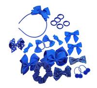 MUCKLILY 20piezas Horquillas para Niñas Color Burdeos para Fiestas y Uso Diario Incluye Lazos y Pinzas Cabello Accesorios Cabello para Niñas