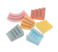 MUCKLILY 24piezas Miniature Resin Stone Steps for Landscape Decoration Bonsai Figurines Dollhouse Accessories for Garden and Ornaments