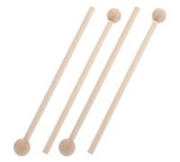 MUCKLILY 2pares Baquetas de Madera para Batería Palillos Musicales Resistentes y Portátiles para Estudiantes Uso Kits de Batería y Marcha Accesorios para Práctica y Actuación