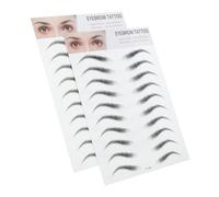 MUCKLILY 2piezas Ceja Artificial Pegatinas De Transferencia Para Cejas Fácil De Usar Para Claras Varios Días