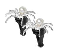 MUCKLILY 2piezas Clips de Ventilación de Coche Forma de Araña Accesorios de Halloween para Decoración Interior de Vehículo Aromaterapia Creativa