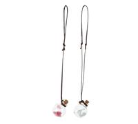 MUCKLILY 2piezas Colgante De Botella De Perfume Para Coche Colgante De Espejo Retrovisor Arte Moderno Botella Vacía De Aceite Esencial