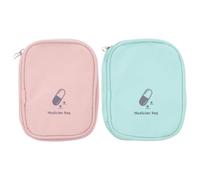 MUCKLILY 2piezas Medicamentos Portátiles Organizadoras Reutilizables Botiquín De Primeros Auxilios Hogar Viaje Senderismo Suministros De Emergencia
