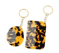 MUCKLILY 2piezas Peines Para Mujer Mini Peine De Dientes Anchos De Peluquero Llavero Portátil De Viaje