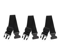 MUCKLILY 3 Correas Utilitarias con Hebilla Ajustable para Embalaje, Correa de Amarre de Poliéster y Banda de Goma, Capacidad de Carga Fuerte y Fácil Almacenamiento para Tiendas