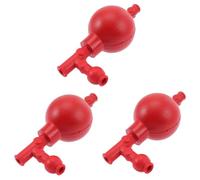 MUCKLILY 3 Piezas Bola de succión cuantitativa Relleno de pipetas de laboratorio de caucho bulbo de pipeta de goma bulbo de llenado de pipetas relleno de pipeta de goma rojo
