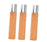 MUCKLILY 3 Piezas Mango de palo de rosa Reemplazo de mango de cuchillo de cocina cuchillo de cocina planchar Beige