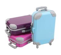 MUCKLILY 3 Piezas Mini Cajas de Plástico para Maletas Caja de Recuerdos de Viaje Organizador Portátil de Almacenamiento de Equipaje