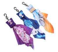 MUCKLILY 3 Piezas Paño de Microfibra para Gafas con Llavero Kit para Limpiar Lentes Pantallas de Móvil y Tabletas Suave y Portátil para Gafas de Sol y Dispositivos Electrónicos