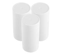 MUCKLILY 3 Tubos Vacíos para Desodorante en Barra Rellenable, Envases Portátiles de Plástico As y Pp para Uso Diario y Viaje, Contenedores Reutilizables Blancos