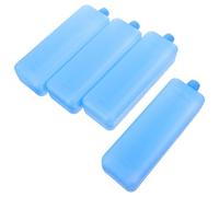 MUCKLILY 4 Piezas Cajas de Hielo Portátiles Reutilizables para Fiesta Verano Reducción de Temperatura, Diseño Único y Material PE Ideales para Camping y Congeladores Pequeños