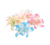 MUCKLILY 4 Pinzas Para El Pelo De Playa Horquillas Artificiales Con Flores De Hibisco Y Plumeria Para Fiestas De Verano Accesorios Hawaianos Para El Pelo De Boda Novias Y Damas De