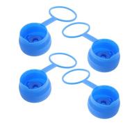 MUCKLILY 4 Tapas de Silicona Reutilizables para Garrafón de Agua de 1 Galón Tapa Antiderrame y Antipolvo para Cubo Exterior Repuesto Compatible Dispensadores y Botellas Térmicas