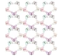 MUCKLILY 40 Pinzas para el Cabello en Forma de Ala Mini Horquillas de Plástico y Metal en Colores Azul Transparente Morado Rosa y Gris para Niñas y Mujeres en Uso Diario y Fiestas