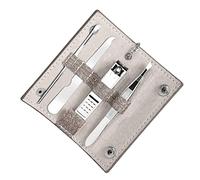 MUCKLILY 4piezas Kit De Herramientas De Manicura y Pedicura Con Cortaúñas Recortador De Cejas Pinzas Para Cerumen Diseño Elegante