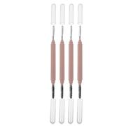 MUCKLILY 4piezas Peine para Pestañas de Belleza con Tapa para Separador de Cejas Aplicador de Pestañas Herramienta de Maquillaje para Uso Salón