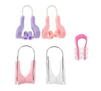 MUCKLILY 5 Moldeadores De Nariz De Silicona: Clip Invisible Para Puente Nasal, Realzador De Altura, Corrector Transpirable Y Adelgazante Para Y Mujeres.