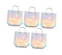 MUCKLILY 5 Piezas Bolsa De Obsequio Bolsa De Compras Práctica para Guardar Alimentos para Uso Diario Casa o Tienda