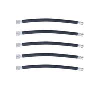 MUCKLILY 5 Piezas Tubo de Extensión Duradero para Bomba de Bicicleta Manguera Infladora Compatible con Válvula Americana Ligero y Fácil de Instalar Accesorio Seguro y Portátil para Inflar