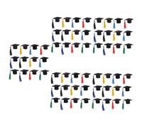 MUCKLILY 5 Series Mini Sombreros De Graduación Decorativos para Vino Accesorios De Fiesta De Graduación Y Adornos para Celebraciones 12 Piezas X 5