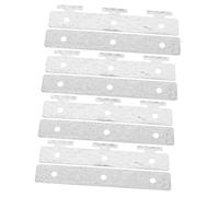 MUCKLILY 5 Tiras para Cortina De Puerta Soportes De Precisión para Cortina Herrajes para Cortina Color Plata Y Hierro