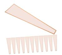 MUCKLILY 50piezas Bolsa Para Empaquetar De Flores Bolsa De Embalaje Sola Flor Transparente Marco Simple y Borde Dorado Para Envolver Flores Para Manualidades