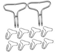 MUCKLILY 50piezas Ganchos De Fijación De Acero Inoxidable Para Cojín De Asiento De Coche Diseño s Antideslizante Resistentes y Duraderos Compatibles Con Fundas y Cojines Delanteros Para