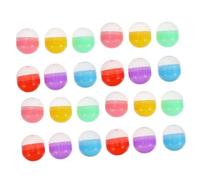 MUCKLILY 50piezas Redonda De Plástico Vacía De Chicles y De Juguete Para Máquina Expendedora De Para Organizar Juguetes De Máquina Regalos De Cumpleaños