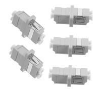 MUCKLILY 5piezas Adaptador De Fibra Óptica LC Dúplex Acoplador De Conector LC Monomodo para Redes De Comunicación y Centros De Datos Fácil Instalación Material Conexiones Estables y