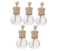 MUCKLILY 5piezas Botellas Difusoras De Para Auto Recargables y Clip Para Ventilación Ambientador De Aire Compacto Para Hombres y Mujeres Esenciales Para Coche