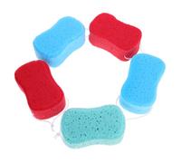 MUCKLILY 5piezas Esponja de Baño para Ducha Esponja Segura para Cuerpo y Champú Herramienta de Limpieza de Piel Duradera para Baño